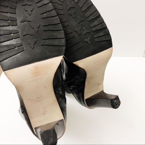 J Crew Italian Leather Knee High Heeled Boots - Picture 6 of 7